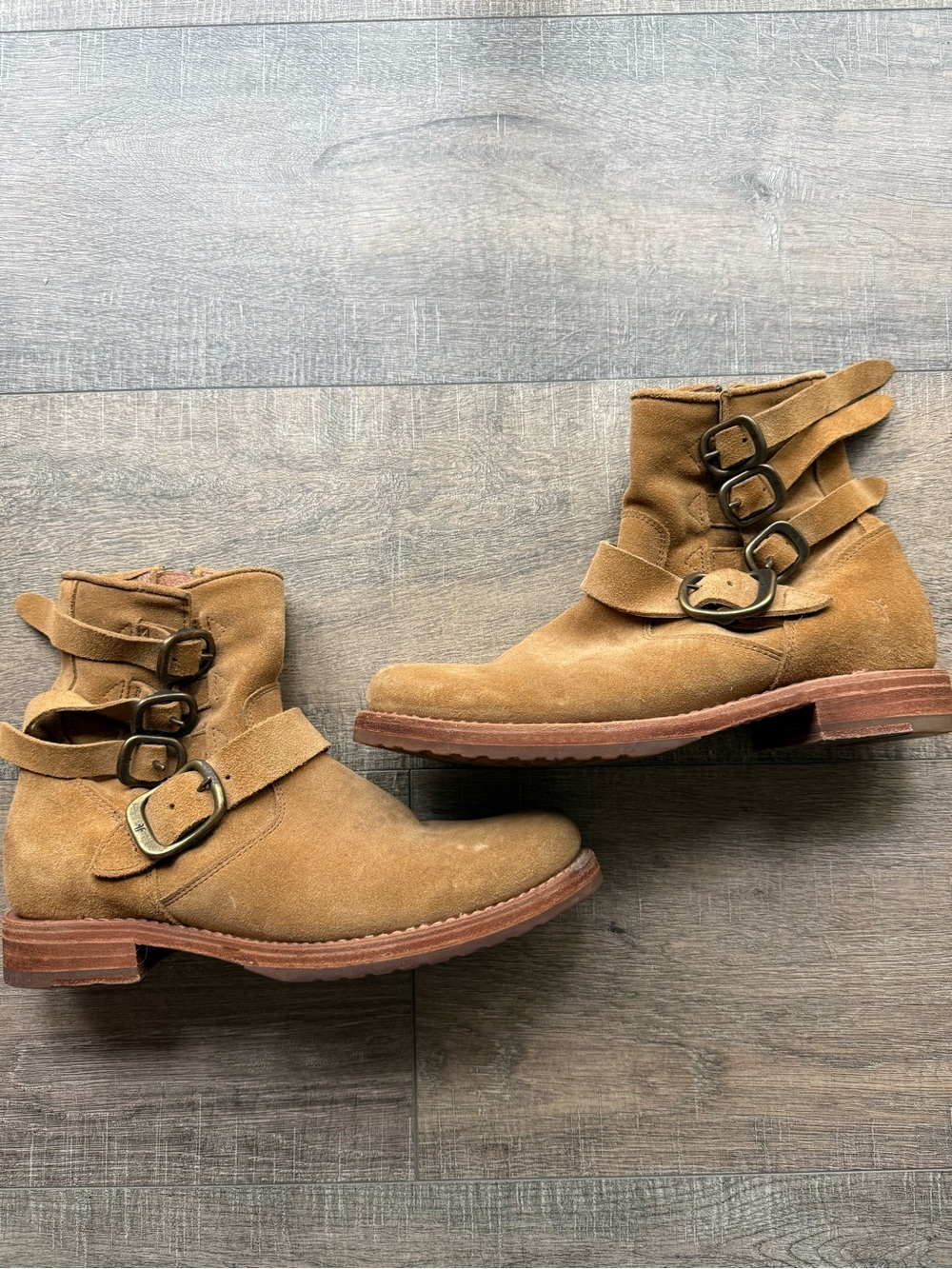 FRYE Veronica Buckle Ankle Boots Size 7